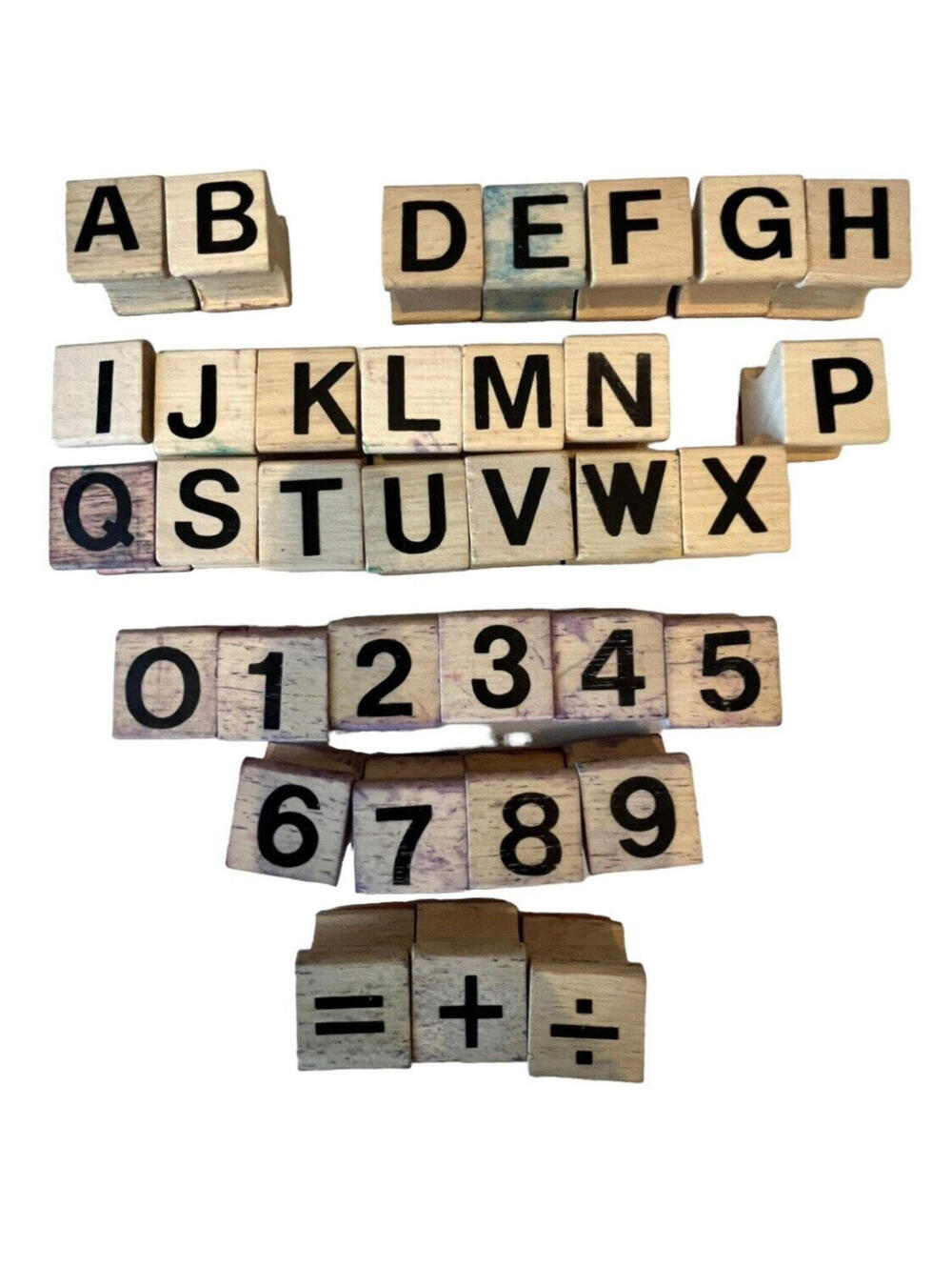 Rubber Craft Stamps Misc numbers and letters and other styles